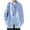 Blue, variant on YYDGH Men's Button Down Shirts Stripe Print Oversized Shirt Long Sleeve Loose Fit Casual Shacket Fashion Collared Fall Clothes