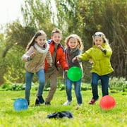 Homotte 4 Colors Playground Balls for Kids 3+ and Adults, 8.5 Inch Kick Balls, Four Square Dodge Balls Set for Outdoor Yard Lawn Beach Toy with Hand Pump