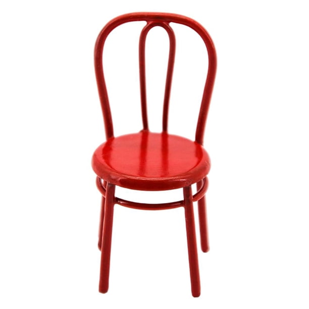 Silla Plegable Miniatura Escala 1/6 Con Cenicero – Accesorio Para Casa De Muñecas Y Figuras De Acción, Color Negro, 18 Cm