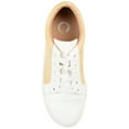 thumbnail image 4 of Journee Womens Lynz Two-Tone Lace-Up Sneakers, Widths Available, 4 of 8