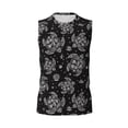 thumbnail image 6 of Lsque Turtle Print Men's Cotton Blend Sleeveless Muscle Shirts (S-3XL)- Moisture Wicking, Odor Protection, UPF 30+,Medium, 6 of 8
