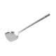 thumbnail image 3 of Wok Turner Cocina Utensil Resistencia al calor Profesional para cocineros de chefs con mango largo Turner Turner Acero inoxidable, 3 of 8
