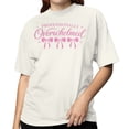 thumbnail image 2 of Smartprints Professionally Overwhelmed Pink Bows Women's T-shirt Off White, Cotton, S, 2 of 4