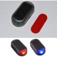 thumbnail image 2 of Sistema de alarma para automóvil de 2 piezas, luz de advertencia de automóvil simulada con energía solar, lámpara antiparpadeo de imitación, advertencia para sistema de seguridad del automóvil, 2 of 5