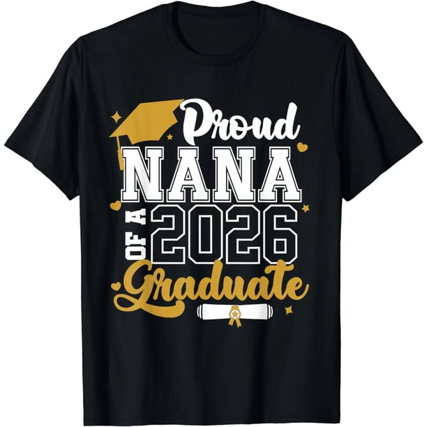 Camiseta "Orgullosa Abuela de un Graduado 2026" - Clase Senior 2026