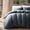 Midnight Blue, variant on EVERGRACE 100% Rayon from Bamboo Duvet Cover Set, King Size, Olive Green