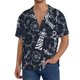 thumbnail image 1 of Balery Anchor and Lighthouse Camisa Casual de Manga Corta con Botones para Hombre, Texturizada, Estilo Cubano, para Playa, Verano-3X-Large, 1 of 5