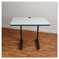 thumbnail image 2 of Alera ALEVA7443BK Valencia Series 24.5 in. x 19.75 in. x 28.5 in. Training Table T-Leg Base - Black, 2 of 4