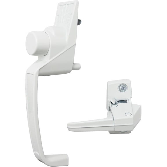 Tivkeber Model 910 Classic Push Button Handle w/ Latch for Storm & Screen Door, White