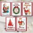 thumbnail image 6 of 10 Christmas Greeting Cards with Envelopes Set 2025, Cartoon Holiday Cards, Merry Christmas Card Pack, Festive Xmas Greeting Card Assortment for Family Friends B, 6 of 6