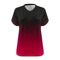 thumbnail image 4 of Womens T Shirts Plus Size Short Sleeve Oversized V Neck Short Sleeved Solid Color Base Shirt Sports T Shirt, 4 of 4