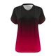 thumbnail image 2 of Camisas de Verano para las Mujeres de Manga Corta con Cuello en V de Gran Tamaño, Camisas de Gran Tamaño para las Mujeres, 2 of 4