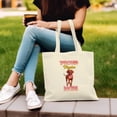 thumbnail image 3 of Proud Vizsla Mom Happy Mother's Day with Love Canvas Tote Bag Vizslas Dog Lover Gifts Idea Reusable Shopping Grocery Bag - 02003, 3 of 5