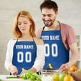 thumbnail image 4 of Los Angles R Custom Aprons for Men Women, Personalized Football Style Apron with Name and Number, Customized Apron with Pockets Gift, 4 of 7
