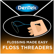 DenTek Floss Threaders, For Braces, Bridges, and Implants, 50 Count
