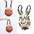 thumbnail image 3 of Heavy Duty Basketball Bag Drawstring Ball Mesh Net Nylon Soccer Carrier Mesh Net Bag Drawstring Storage Bag for Basketball Pocket(Yellow and Black), 3 of 4