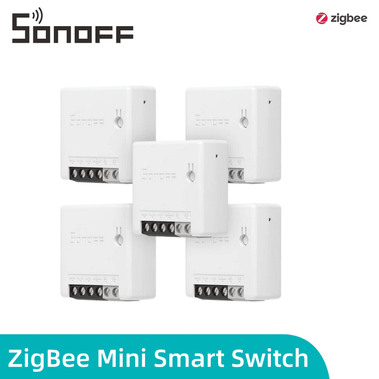 SONOFF ZBMINI ZigBee Mini Smart Light Switch(2 Way), Works with Alexa,  SmartThings Hub, Google Home&SONOFF ZBBridge, ZigBee Hub Required, Neutral  Wire Required 