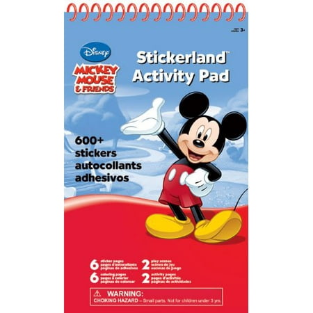 Sandylion Mickey Mouse - Mickey Mouse Stickerland Activity Pads, 600 Stickers By Sandylion