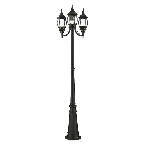 Livex Lighting - Frontec - 3 Light Outdoor Post Light in Traditional Style - 24