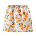 thumbnail image 4 of Kid Boys Girl Clothes Shorts Set 2 Piece Outfits Summer Casual Short Sleeve Top and Shorts Set for Girls 4-7 Orange 6-7 Years, 4 of 4