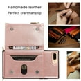 thumbnail image 3 of Dteck Crossbag Case For iPhone 8 Plus / iPhone 7 Plus / iPhone 6 Plus, Premium PU Leather Wallet Case Credit Card Holder Stand Cover, Rosegold, 3 of 9