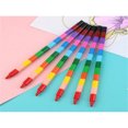 thumbnail image 1 of LNGOOR 6pcs Stackable Multi-Color Crayons  Party Favors  Diy Rainbow Pencils, 1 of 7