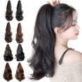 thumbnail image 2 of 1 Pce Perruque Longue Bouclée pour Femme Extension Queue de Cheval, Postiche Synthétique Naturel avec Pince Griffe, Extensions de Cheveux Tendance pour Volume et Longueur, Résistant à la Chaleur, 35 Cm/50 cm, 2 of 8