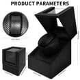 thumbnail image 3 of Enroslu Watch Winder for Automatic Watches,Automatic Watch Winder Box, Watch Winder for Women's and Men's Watches with Quiet Motor, Flexible Leather Pillow Fit (Black), 3 of 6