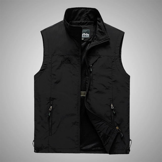 Chaleco nuevo de primavera y otoño para hombre, para exteriores, ocio, fotografía, pesca, jóvenes y de mediana edad, chaleco, abrigo