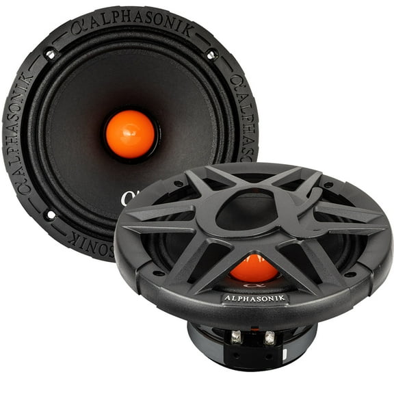 Alphasonik VCA654 Venum Series 6.5" Midrange Speakers 1400 Watts Max 4 Ohm Pair