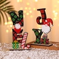 thumbnail image 3 of KG decoraciones navideñas en Stock Noel Navidad Natale madera Santa decoraciones navideñas coloridas palabras de madera Feliz Navidad ornamento, 3 of 4