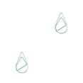 thumbnail image 4 of Clip de papel de Metal Advancent 30 piezas portátil forma de gota de agua color sólido Azul verde 2 piezas, 4 of 6