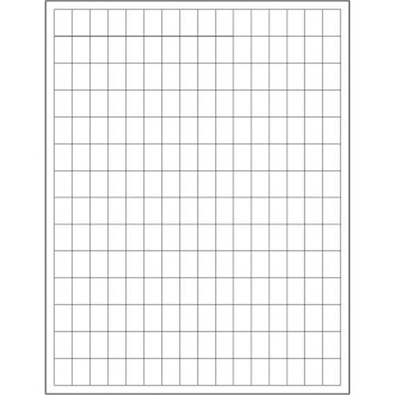 0.5 x 0.75 in. White Rectangle Laser Labels - Pack of 22400