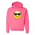 thumbnail image 1 of Unisex Emoji with Sunglasses Hoodie Sweatshirt, 1 of 5