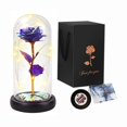 thumbnail image 1 of Rosa eterna artificial en cubierta de vidrio Lámparas LED Regalos para el Día de la Madre de San Valentín, 1 of 6