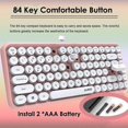 thumbnail image 3 of Wireless Bluetooth Keyboard, Mini Portable 84-key Typewriter Retro, 3 of 5