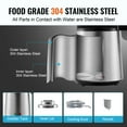 thumbnail image 6 of VEVOR 4L 750W Water Distiller with Dual Temperature Displays, Silver, 6 of 10
