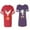 Men Red / Women Purple, variant on King Queen Eagle Sunny Matching Couple Cotton Jerseys (Men Red / Women Black) (Men S / Women S)