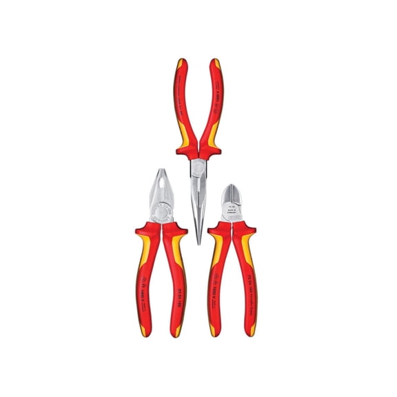 Knipex 00 20 12 Elektro Vde Pliers Set, 3 Piece