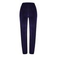 thumbnail image 6 of Women's Plus Size Velour Velvet Jogger Sweatpants Elastic Waist Jogger Solid Velour Sweatpants with Pocket S-XXL, Blue/Pink/Purple, 6 of 7