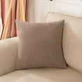 thumbnail image 1 of Nvzi 2 fundas de almohada de lino liso, fundas de almohada sencillas de color puro, que combinan con cualquier cama, 15,75 x 23,62 pulgadas (café claro), 1 of 5
