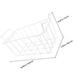 thumbnail image 2 of GAXIRE Wire Storage Basket Steel White for Freezer and Refrigerator Organization, 2 of 8