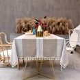 thumbnail image 1 of Table Cloth Rectangular Linen Cotton Vintage Decoration Table Cover Cloth Tablecloth Rectangle 140x180 cm for Kitchen Table, 1 of 4
