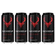 (4 pack) Bucked Up Energy Drink, 300mg Caffeine, Blood Razz, 16 fl oz, 1 Can