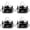 Black 4PCS, variant on Clear Crossbody Purse Bag Clear Bag Stadium Approved Inner Pocket For Concerts Festivals Sports Events