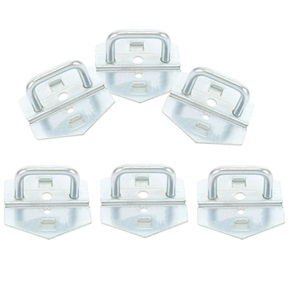 OUNONA  6 Pcs Pegboard Hooks for Hanging Tools Heavy Picture Boards Wall Organizer Silver