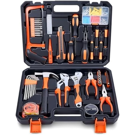 160 Piece Tool Set, Basic Home and Car Tool Kit with Tool Box, Automotive Apartment New Homeowner Hand Tool Kit for Men$$Tools & Hardware Other