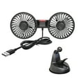 thumbnail image 2 of JunYeShi Suction Cup Car Fan,Double Head USB Automotive Fan for office and Home Use,360 Degree Adjustable Electric Fan, 2 of 8