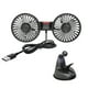 thumbnail image 2 of Ventilador de coche montado en succión, ventilador USB para automóviles, ajustable 360 grados, uso en oficina y hogar, 2 of 8