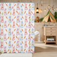 thumbnail image 2 of Erosebridal Bunny Shower Curtain 72Wx78L for Girls, Easter Eggs Waterproof Bath Curtain, 2 of 5